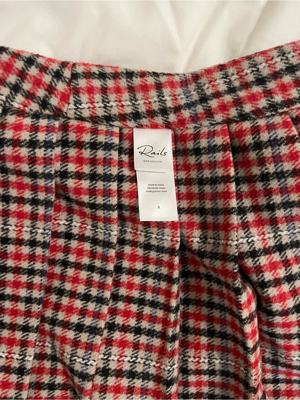Plaid Rails Mini Skirt - Picture 4 of 5